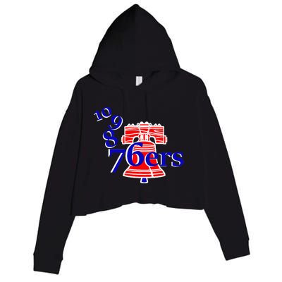 10 9 8 76ers Crop Fleece Hoodie