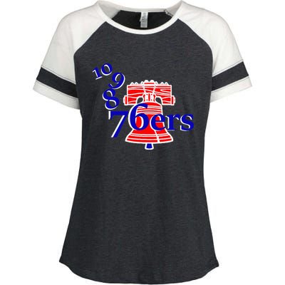 10 9 8 76ers Enza Ladies Jersey Colorblock Tee