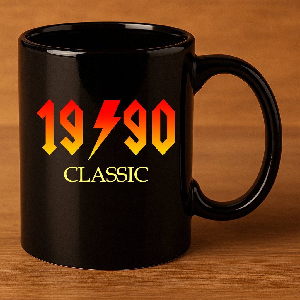 1990 Classic Rock 30th Birthday 11oz C Handle Ceramic Mug