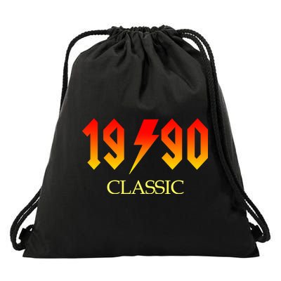 1990 Classic Rock 30th Birthday Drawstring Bag