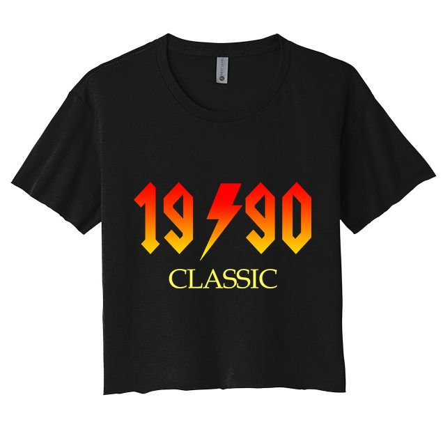 1990 Classic Rock 30th Birthday Crop Top