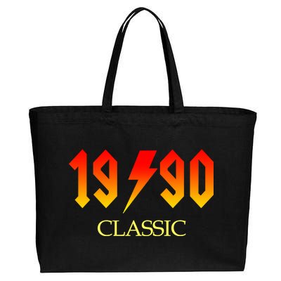 1990 Classic Rock 30th Birthday Cotton Canvas Jumbo Tote