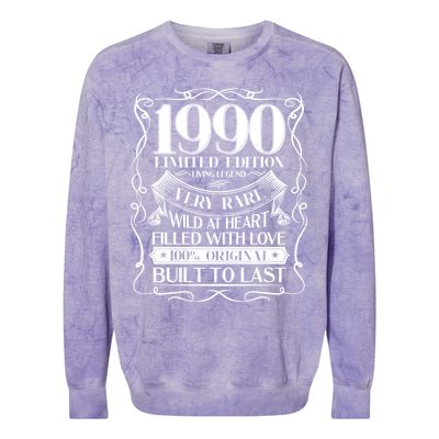 1990 Rare Limited Edition Legend 30th Birthday Colorblast Crewneck Sweatshirt