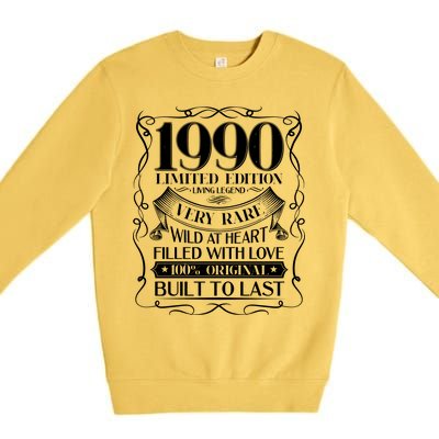 1990 Rare Limited Edition Legend 30th Birthday Premium Crewneck Sweatshirt