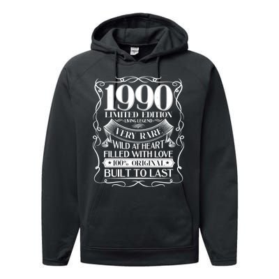 1990 Rare Limited Edition Legend 30th Birthday Performance Fleece Hoodie