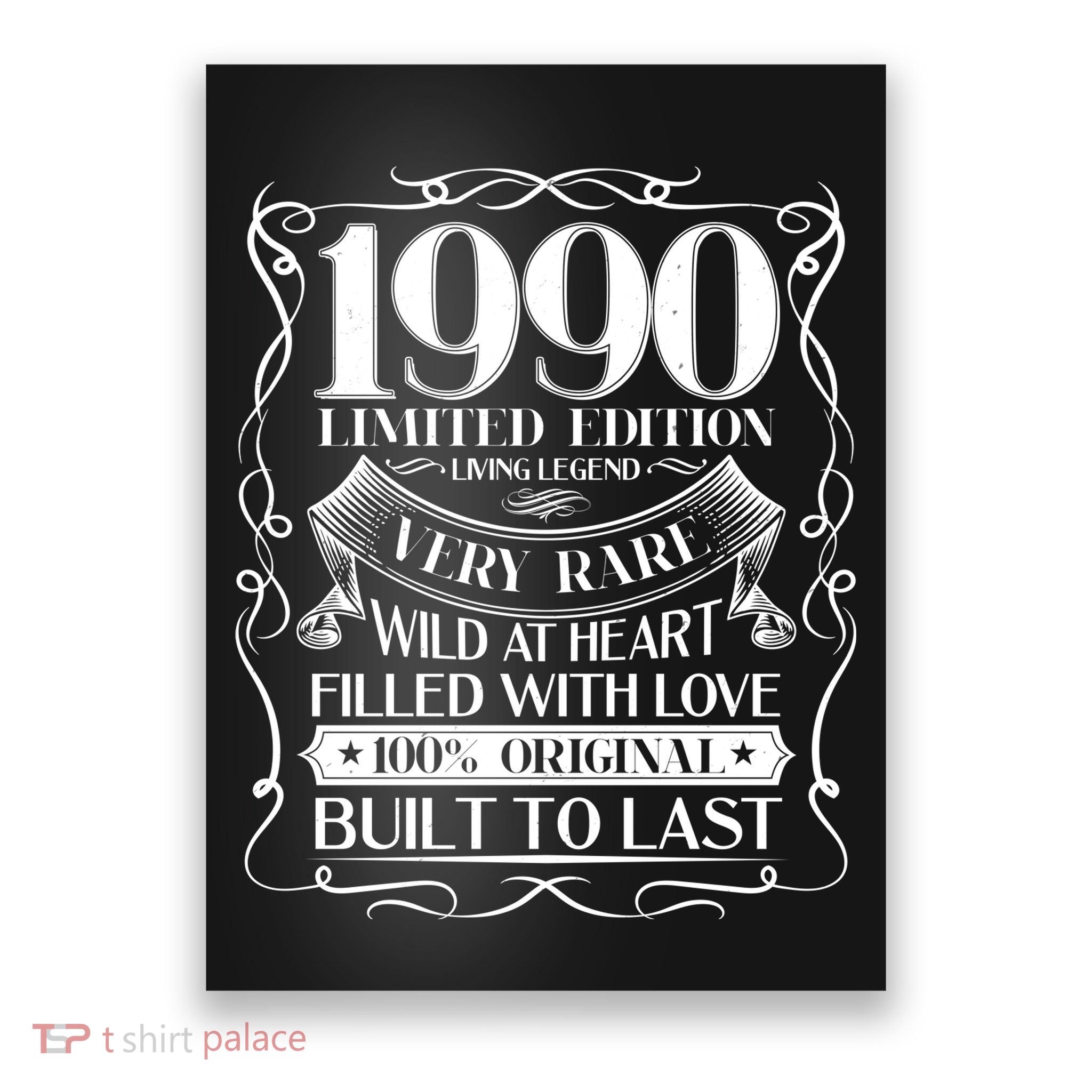 1990 Rare Limited Edition Legend 30th Birthday Poster