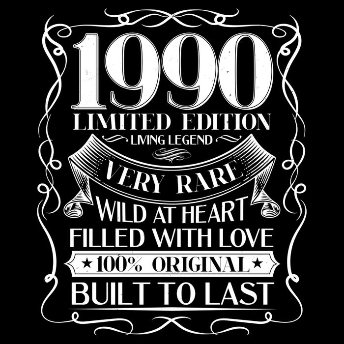 1990 Rare Limited Edition Legend 30th Birthday Baby Bodysuit