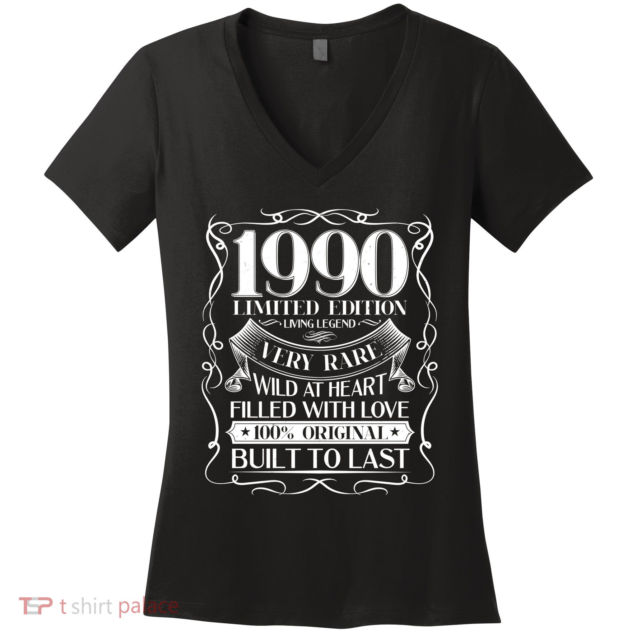 1990 Rare Limited Edition Legend 30th Birthday Women's V-Neck T-Shirt