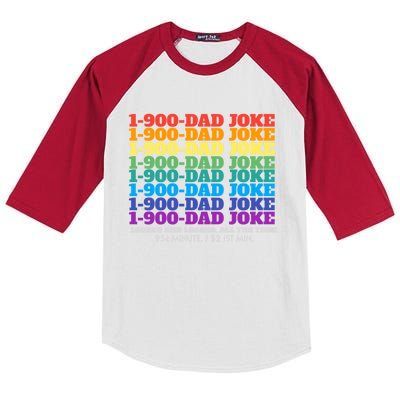 1 900 Dad Joke Locked And Loaded All The Time Gift Kids Colorblock Raglan Jersey