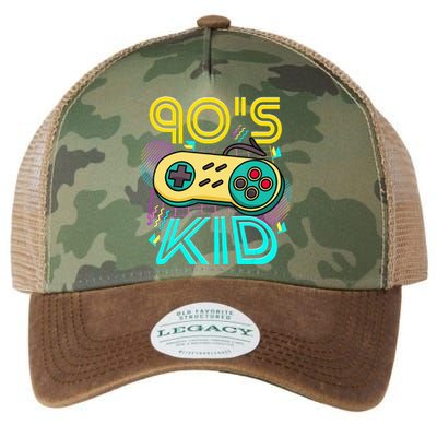 1990'S 90S I Heart The Nineties I Love The 90'S Video Games Legacy Tie Dye Trucker Hat