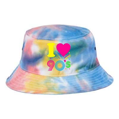 1990S 90s I Heart The Nineties Tie Dye Newport Bucket Hat