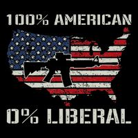 100 American 0 Liberal Ar15 Pro Gun Usa Flag Republican Zip Tote Bag