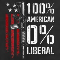 100 American 0 Liberal Funny Pro Gun On Back Cool Comfort Performance Bucket Hat