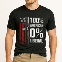 100 American 0 Liberal Funny Pro Gun On Back Cooling Performance Crew T-Shirt