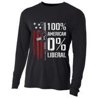 100 American 0 Liberal Funny Pro Gun On Back Cooling Performance Long Sleeve Crew