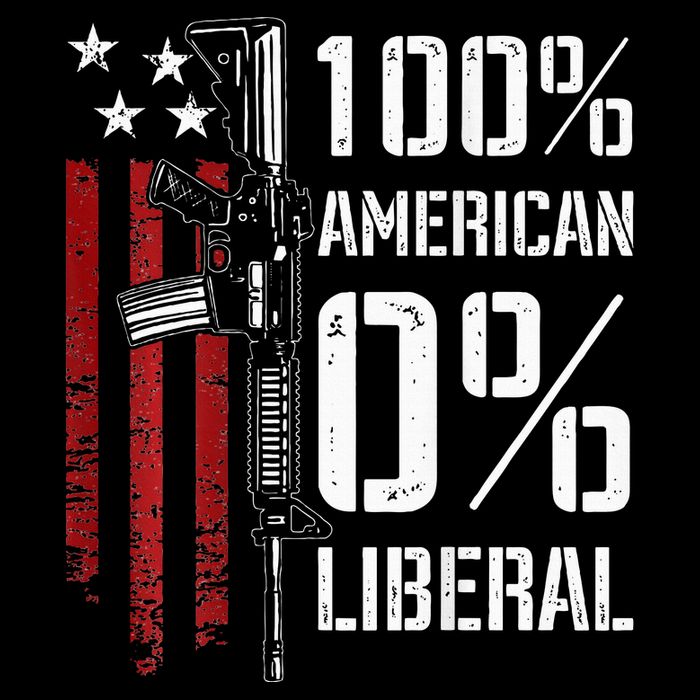 100 American 0 Liberal Funny Pro Gun On Back Cooling Performance Long Sleeve Crew