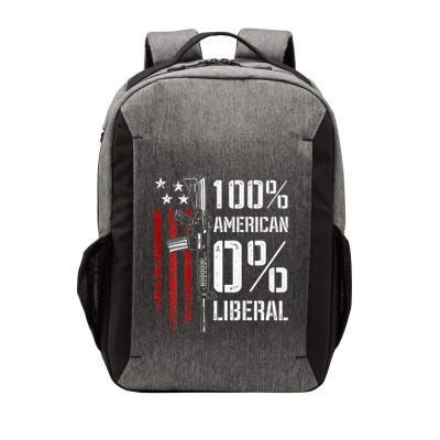 100 American 0 Liberal Funny Pro Gun On Back Vector Backpack