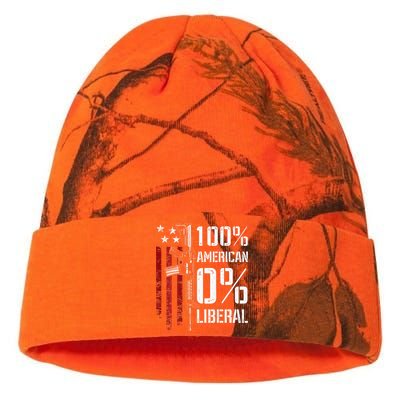 100 American 0 Liberal Funny Pro Gun On Back Kati Licensed 12" Camo Beanie