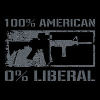100 American 0 Liberal 2nd Amendment AR15 Rifle Funny Gun Baby Bodysuit