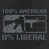 100 American 0 Liberal 2nd Amendment AR15 Rifle Funny Gun Golf Towel