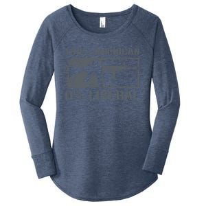 100% American 0% Liberal 2nd Adt Ar15 Rifle Funny Gun Gift Women's Perfect Tri Tunic Long Sleeve Shirt