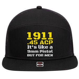 1911 Accessories 1911 .45 Acp For Sport Shooting Ipsc 7 Panel Mesh Trucker Snapback Hat