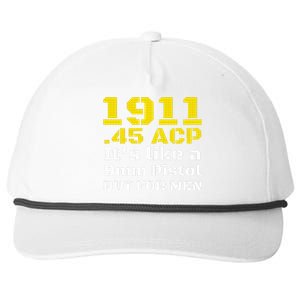 1911 Accessories 1911 .45 Acp For Sport Shooting Ipsc Snapback Five-Panel Rope Hat