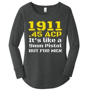 1911 Accessories 1911 .45 Acp For Sport Shooting Ipsc Women's Perfect Tri Tunic Long Sleeve Shirt