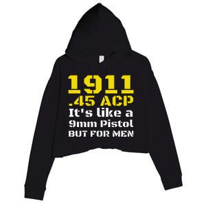 1911 Accessories 1911 .45 Acp For Sport Shooting Ipsc Crop Fleece Hoodie