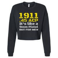 1911 Accessories 1911 .45 Acp For Sport Shooting Ipsc Cropped Pullover Crew