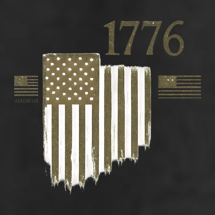 1776 Americana 7 Panel Mesh Trucker Snapback Hat