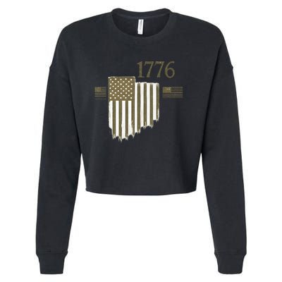 1776 Americana Cropped Pullover Crew