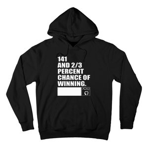 141 And 23 Percent Chance Of Winning Hoodie