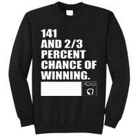 141 And 23 Percent Chance Of Winning Sweatshirt