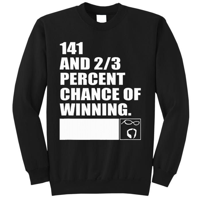 141 And 23 Percent Chance Of Winning Sweatshirt