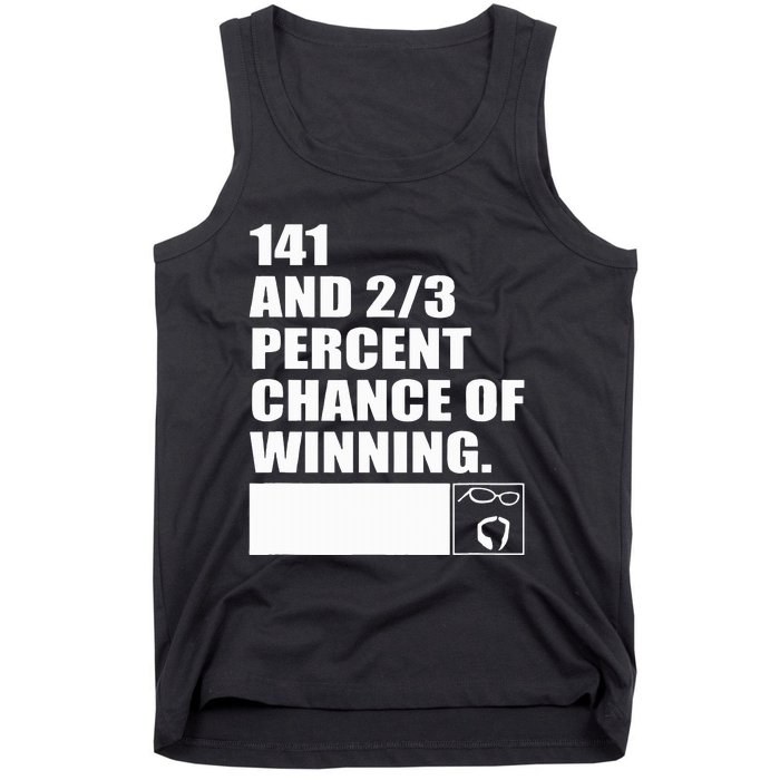 141 And 23 Percent Chance Of Winning Tank Top