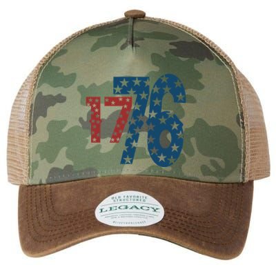 1776 American 4th Of July Legacy Tie Dye Trucker Hat