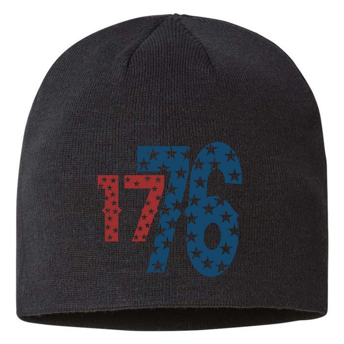 1776 American 4th Of July Sustainable Beanie