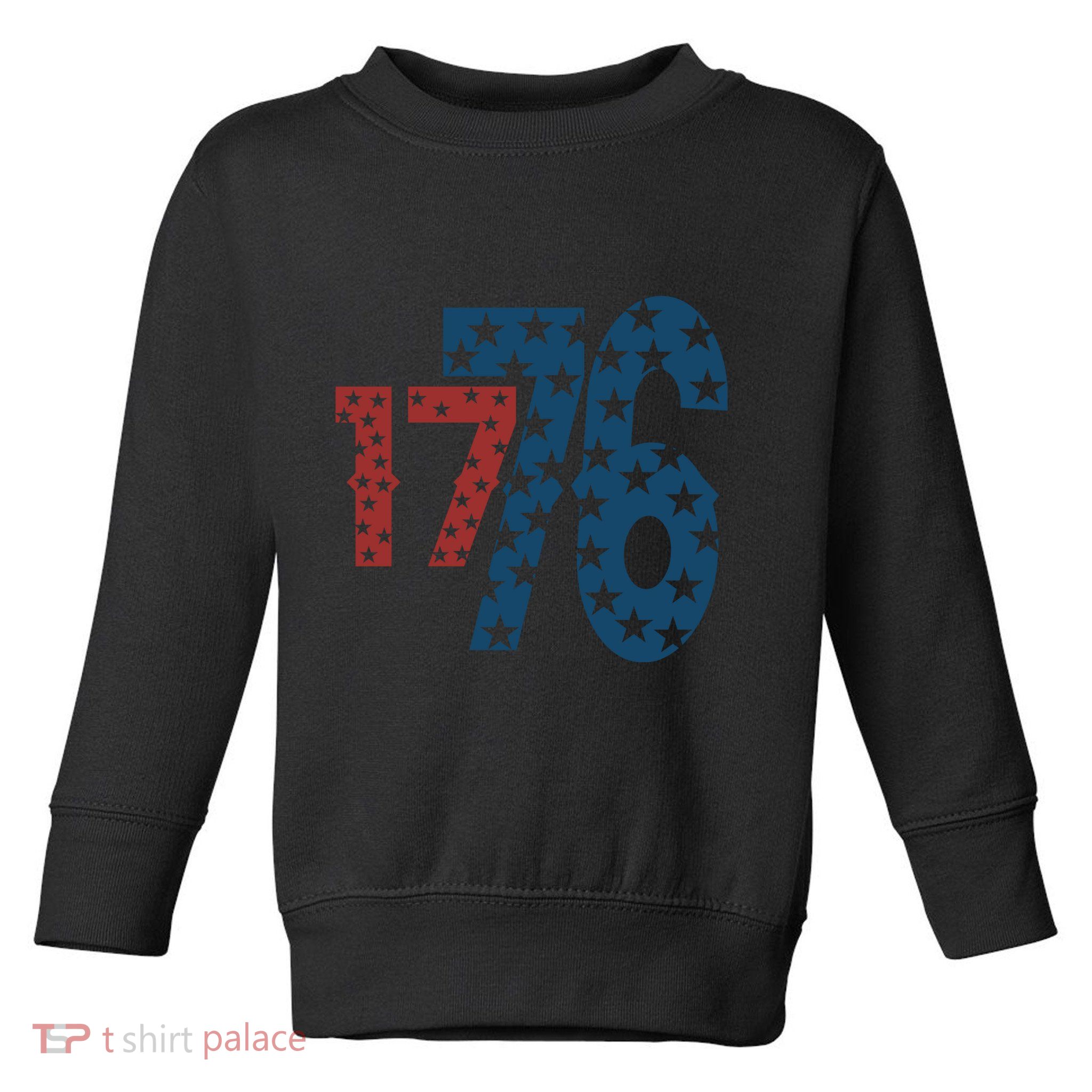 1776 American 4th Of July Toddler Sweatshirt