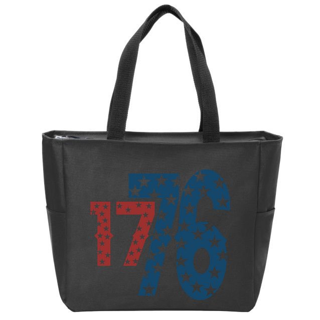1776 American 4th Of July Zip Tote Bag