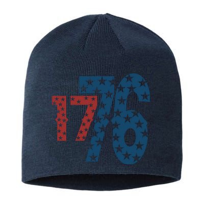 1776 American 4th Of July Sustainable Beanie