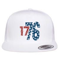 1776 American 4th Of July Flat Bill Trucker Hat