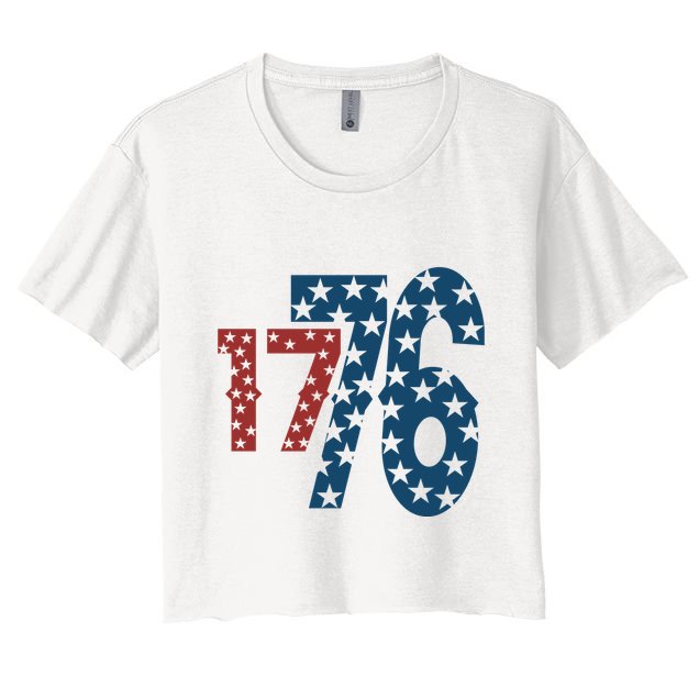 1776 American 4th Of July Crop Top