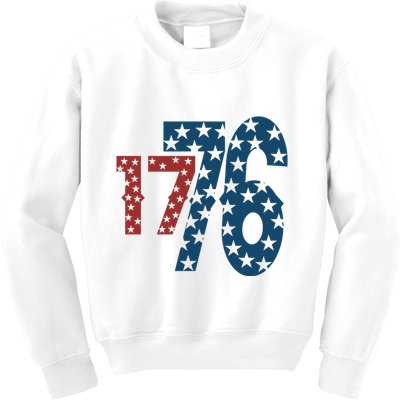 1776 American 4th Of July Kids Sweatshirt
