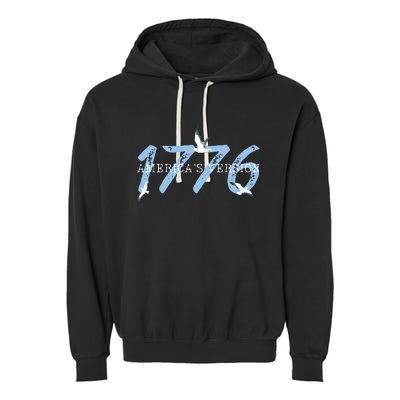 1776 America 4th Of July Garment-Dyed Fleece Hoodie