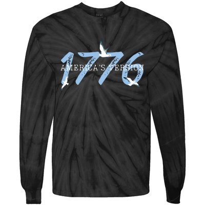 1776 America 4th Of July Tie-Dye Long Sleeve Shirt