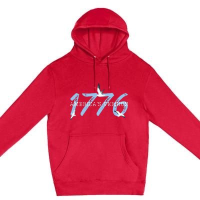 1776 America 4th Of July Premium Pullover Hoodie