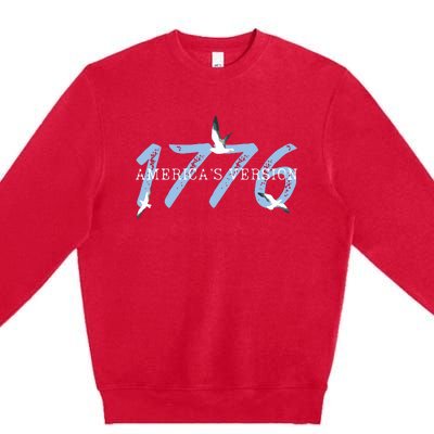 1776 America 4th Of July Premium Crewneck Sweatshirt