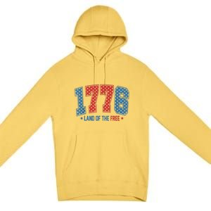 1776 America 4th Of July Usa Flag Fourth Of July Premium Pullover Hoodie