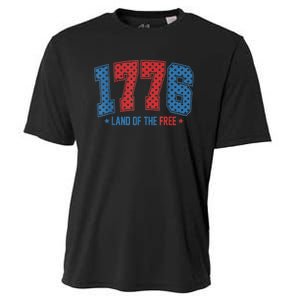 1776 America 4th Of July Usa Flag Fourth Of July Cooling Performance Crew T-Shirt